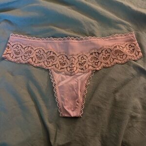 NWT Victoria's Secret Cream Lace Trim Panty